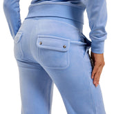 Pantalone Donna Juicy Couture Velluto Layla Azzurro | NonSoloSport