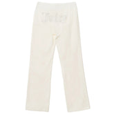Pantalone Donna Juicy Couture Tina Strass Bianco Panna | NonSoloSport