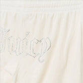 Pantalone Donna Juicy Couture Tina Strass Bianco Panna | NonSoloSport