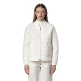 Giacca Donna K-Way Selime Diamond Quilted Warm Bianco | NonSoloSport