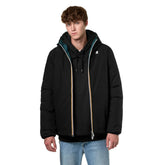 Piumino Uomo K-Way Prime Jacques Reversible Full Zip Cappuccio Stretch Blue | NonSoloSport
