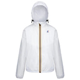 Giacca Donna K-Way Claudette Full Zip Cappuccio Bianco | NonSoloSport