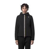Giacca Donna K-Way Lily St Warm Reversibile Nero Beige | NonSoloSport