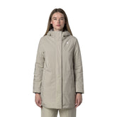 Giacca Donna K-Way Lil Soft Touch Marmotta Beige Grigio | NonSoloSport