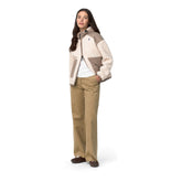 Felpa Donna K-Way Angelique 4.0 Orsetto Beige Grigio | NonSoloSport
