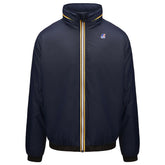 Giacca Uomo K-Way Le Vrai 3.0 Sam Orsetto Full Zip Cappuccio Blu | NonSoloSport