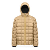 Giacca Uomo K-Way Jack St Thermo Double Nero Beige | NonSoloSport
