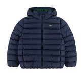 Giacca Puffer Ragazzo Lacoste Logo Blu | NonSoloSport