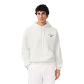 Felpa Uomo Lacoste Back Print Bianco | NonSoloSport