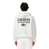 Felpa Uomo Lacoste Back Print Bianco | NonSoloSport