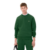 Felpa Uomo Lacoste Pile Verde | NonSoloSport