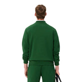 Felpa Uomo Lacoste Pile Verde | NonSoloSport