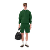 Felpa Uomo Lacoste Pile Verde | NonSoloSport
