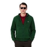 Felpa Uomo Lacoste Full Zip Verde | NonSoloSport