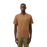 T-Shirt Uomo Lacoste Cotone Marrone | NonSoloSport