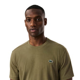 T-Shirt Uomo Lacoste Ultra Dry Verde Cachi | NonSoloSport
