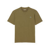 T-Shirt Uomo Lacoste Ultra Dry Verde Cachi | NonSoloSport