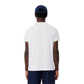 T-Shirt Uomo Lacoste Ultra Dry Bianco Blu | NonSoloSport