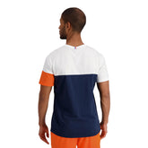 T-Shirt Le Coq Sportif Colorblock N1 Blu Bianco | NonSoloSport