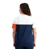 T-Shirt Le Coq Sportif Colorblock N1 Blu Bianco | NonSoloSport