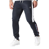 Le Coq Sportif Pantalone French Terry Tricolor Uomo Blu | NonSoloSport