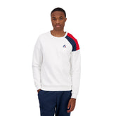 Felpa Uomo Le Coq Sportif Girocollo Bianco | NonSoloSport