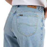 Pantalone Donna Lee Jeans Denim Rider Straight Azzurro | NonSoloSport