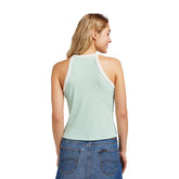Canotta Donna Lee Jeans Cropped Halter Top Seafoam | NonSoloSport