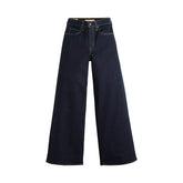 Jeans Donna Levi's 728 Gamba Ampia Blu Scuro | NonSoloSport