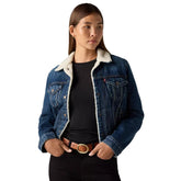 Giacca Donna Levi's Sherpa Trucker Original Blu | NonSoloSport