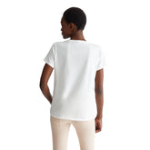 T-Shirt Donna Liu Jo Sport Catena Studs Bianco | NonSoloSport