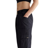 Pantalone Liu Jo Sport Woven Cargo Belt Nero | NonSoloSport