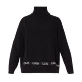 Liu Jo Dolcevita Logo Donna Nero | NonSoloSport