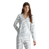 Maglia Donna Liu Jo Animalier Jacquard Grigio Bianco | NonSoloSport