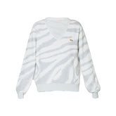 Maglia Donna Liu Jo Animalier Jacquard Grigio Bianco | NonSoloSport