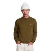 Maglione Uomo Lyle & Scott Merino Oliva | NonSoloSport