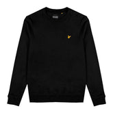 Felpa Uomo Lyle & Scott Collo Rotondo Nero | NonSoloSport