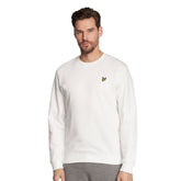 Felpa Uomo Lyle & Scott Crew Neck Bianco | NonSoloSport
