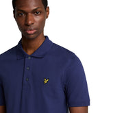 Polo Uomo Lyle & Scott Plain Blu | NonSoloSport