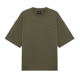 T-Shirt Uomo Lyle & Scott Taglio Squadrato Grigio Cenere | NonSoloSport
