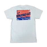 T-Shirt Uomo Mitchell & Ness Post Card New York Knicks Bianco | NonSoloSport