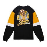 Felpa Uomo Mitchell & Ness Nba All Over 3.0 Lakers Girocollo Fleece Nero | NonSoloSport