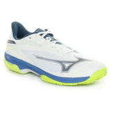 Scarpa da Tennis Uomo Mizuno Wave Exceed Court CC Bianco Blu | NonSoloSport