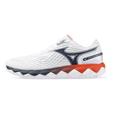 Scarpa da Tennis Uomo Mizuno Wave Enforce Tour 2 CC Bianco Blu Arancione | NonSoloSport