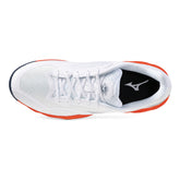 Scarpa da Tennis Uomo Mizuno Wave Enforce Court 2 CC Bianco Arancione | NonSoloSport