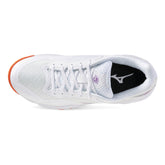 Scarpa da Tennis Donna Mizuno Wave Enforce Court 2 CC Bianco Arancione Viola | NonSoloSport