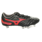 Scarpa da Rugby Uomo Mizuno Waitangi II CL Nero Rosso | NonSoloSport