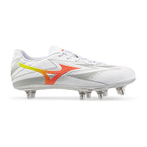 Scarpa da Rugby Uomo Mizuno Waitangi Pro Bianco Arancione | NonSoloSport