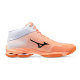 Scarpa da Volley Donna Mizuno Wave Lightning Pro Mid Corallo Bianco | NonSoloSport
