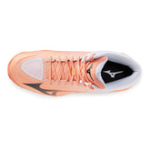 Scarpa da Volley Donna Mizuno Wave Lightning Pro Mid Corallo Bianco | NonSoloSport